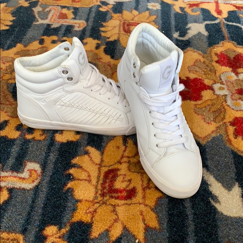 White high top sneakers